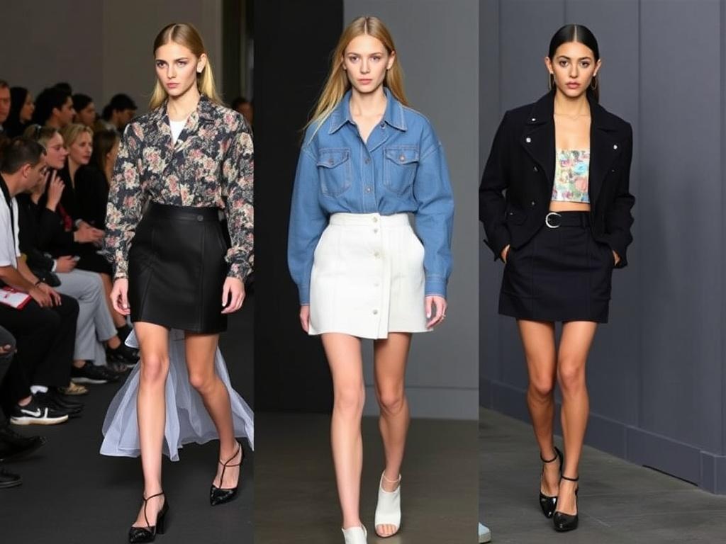 Actu Mode. La mini-jupe sur les podiums et dans la rue : dialogues entre haut de gamme et streetwear