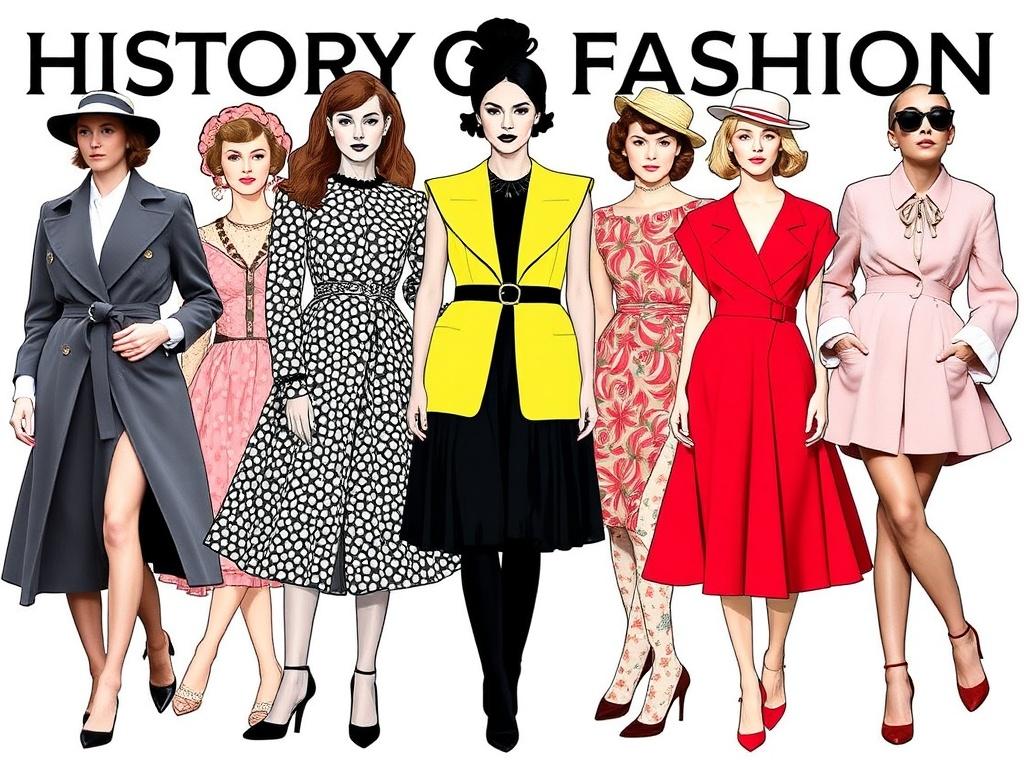 Histoire de la Mode. Liste de quelques icônes et leurs moments