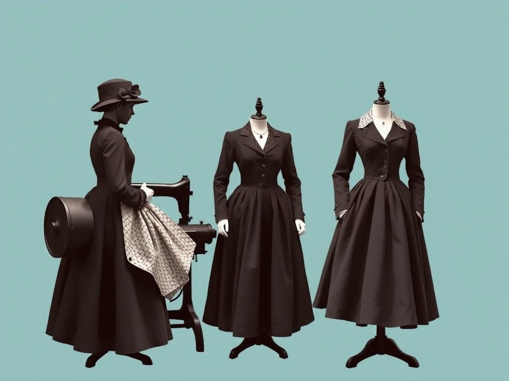 Histoire de la Mode. Révolution industrielle : machines, tissus et standardisation