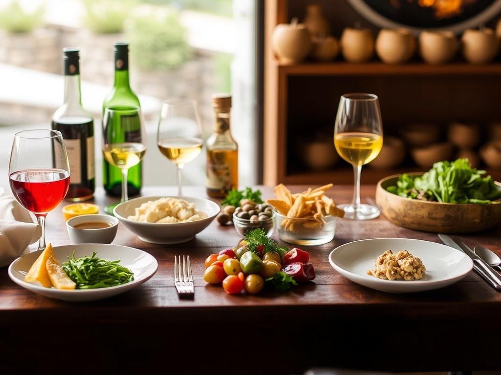 Gastronomie. Tableau des accords région-produits