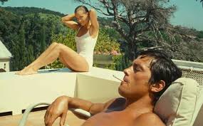 DELON ET ROMY dans "La Piscine"