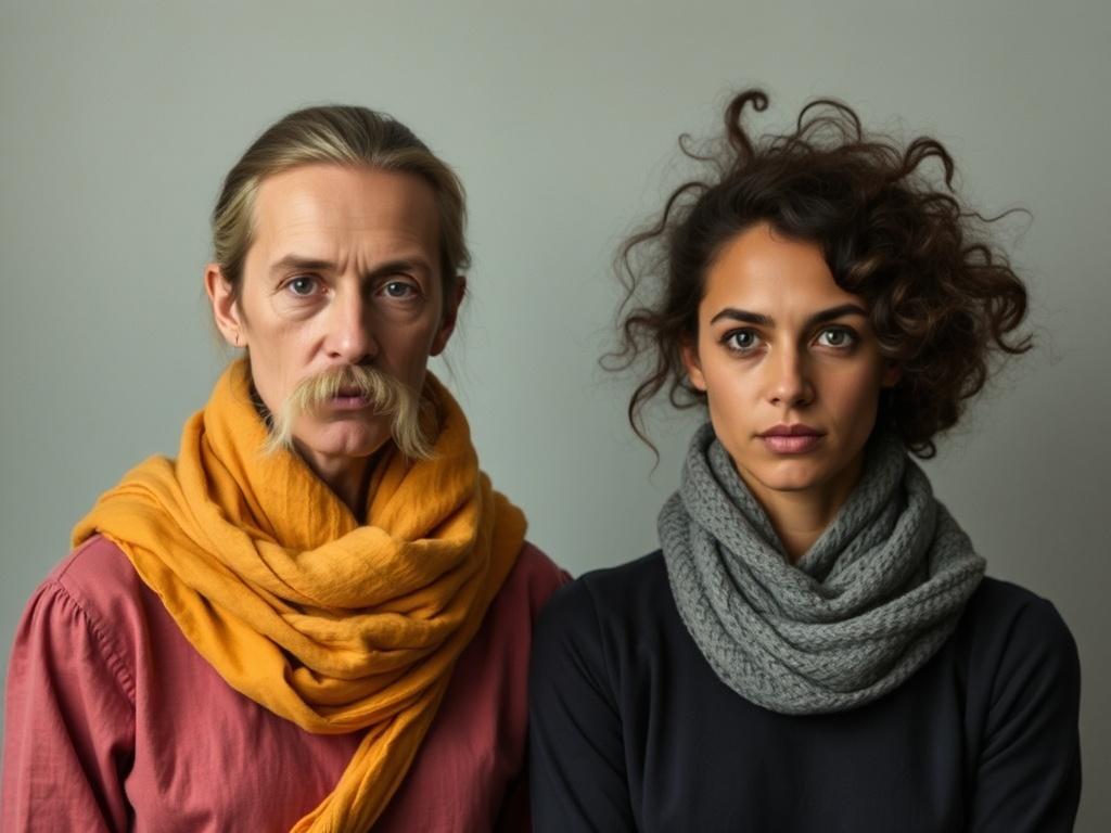 Portraits. Matériaux et gestes