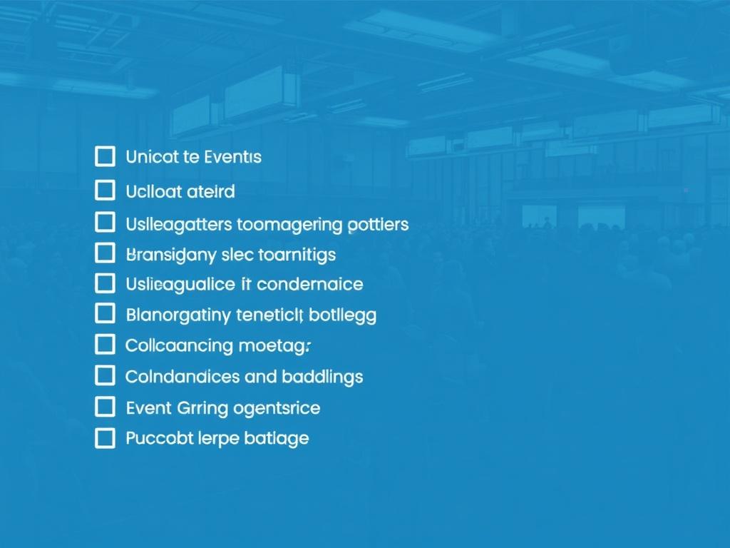 Évènements. Checklist pour les organisateurs